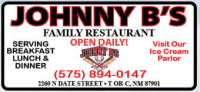 Johnny B's Restaurant Logo