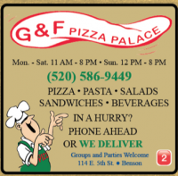G&F Pizza Palace Logo
