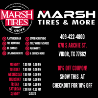 Marsh Tire & More Logo